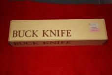 Vintage Buck 105 Knife w box and papers. NIB Pre 1986 Beige Box