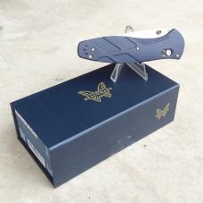 Benchmade Barrage Folding Knife 581-03 Blue Canyon Handle S30V Blade - New