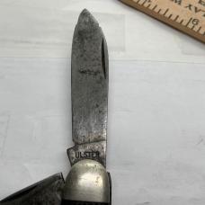 ULSTER 4BLADE BOY-SCOUT KNIFE DARK BROWN HANDLES 