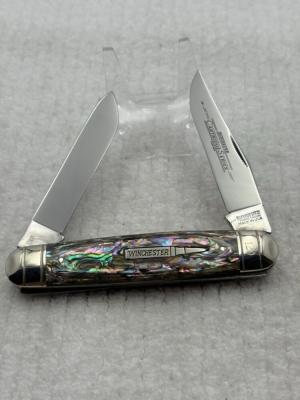 Winchester USA 2000 Cartridge Series 2 Blade 28104 Abalone Pocket Knife 66