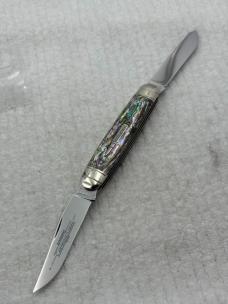 Winchester USA 2000 Cartridge Series 2 Blade 28104 Abalone Pocket Knife (66)
