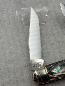 Winchester USA 2000 Cartridge Series 2 Blade 28104 Abalone Pocket Knife (66)