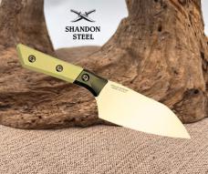 Microtech USA Santoku 6" Ivory G-10/ Ti Handle w/ Stonewash M390MK 3200B-10IV 