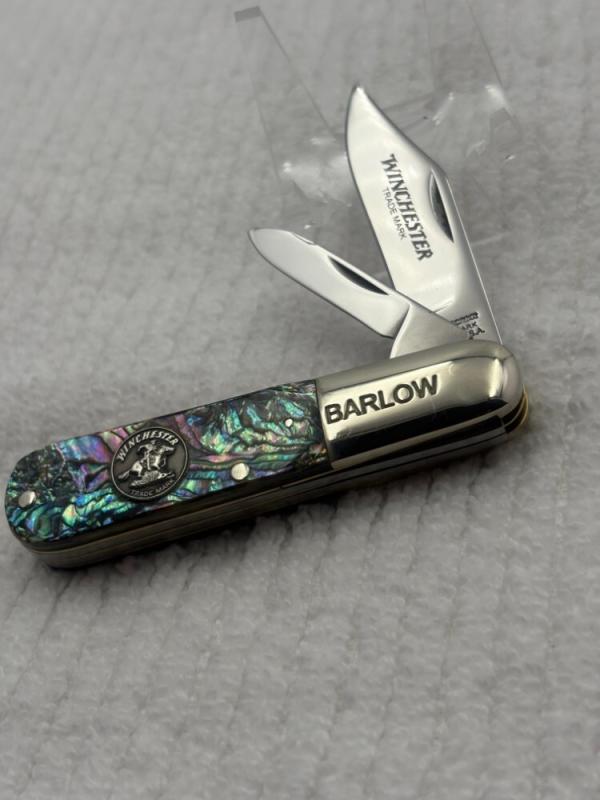 Winchester Trade Mark USA 2 Blade Abalone 28020 AB Barlow Pocket (24) Winchester Trade Mark USA 2 Blade Abalone 28020 AB Barlow Pocket (24)