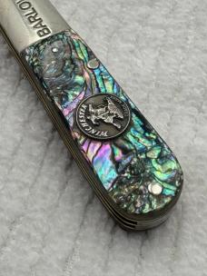 Winchester Trade Mark USA 2 Blade Abalone 28020 AB Barlow Pocket (24)