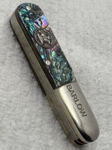 Winchester Trade Mark USA 2 Blade Abalone 28020 AB Barlow Pocket (24)