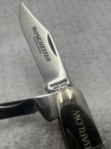Winchester Trade Mark USA 2 Blade Abalone 28020 AB Barlow Pocket (24)