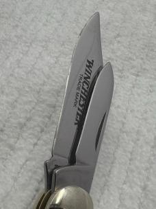 Winchester Trade Mark USA 2 Blade Abalone 28020 AB Barlow Pocket (24)