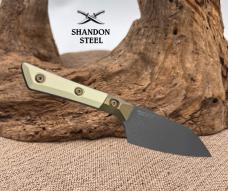 Microtech Santoku 4.2" Ivory G-10 Handle Titanium Bolster M390MK 3300B-1DLCIVS