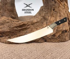 Microtech Butcher Knife Black G-10 Handle w Stonewash M390MK 3800B-10BK Kitchen