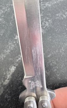 Vintage Pacific Cutlery Corp Balisong Butterfly Knife, Model 11 Tanto Blade, Used