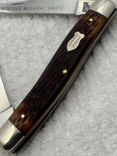Schrade NY USA Improved  Muskrat 2 Blade Model 787 Pocket Knife (48)