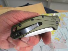 KERSHAW  USA LINK 1776OLSW Assisted Open Pocket Knife Olive 20CV