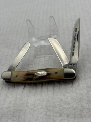 Case XX USA 1980 10 Dot 75th Anniversary 5318HPSSP 3 Blade Stag Stockman (132)
