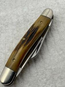 Case XX USA 1980 10 Dot 75th Anniversary 5318HPSSP 3 Blade Stag Stockman (132)