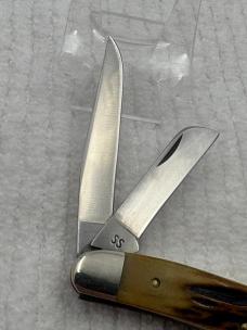 Case XX USA 1980 10 Dot 75th Anniversary 5318HPSSP 3 Blade Stag Stockman (132)