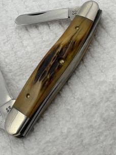 Case XX USA 1980 10 Dot 75th Anniversary 5318HPSSP 3 Blade Stag Stockman (132)