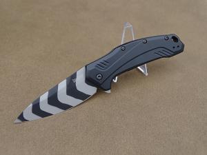 Kershaw Link AO Knife Black Aluminum Handle Tiger Stripe 20CV Blade - NEW