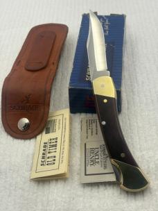 Schrade USA LB7 Bear Paw Uncle Henry 1 Blade Lock Back Folding Knife With Sheath