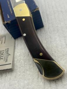 Schrade USA LB7 Bear Paw Uncle Henry 1 Blade Lock Back Folding Knife With Sheath