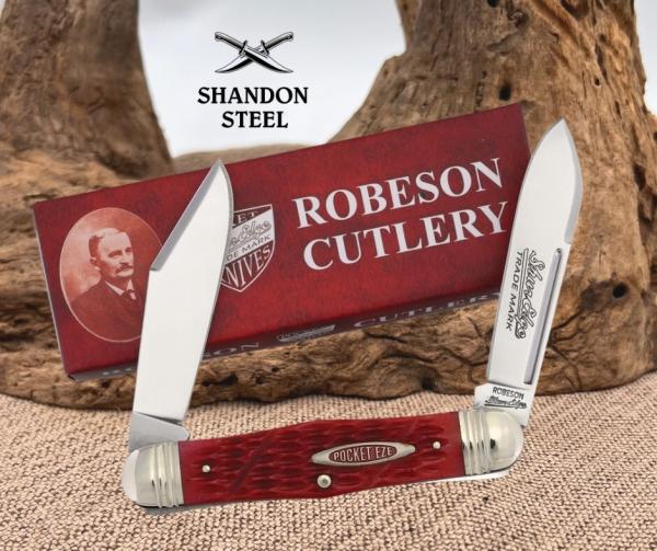 Robeson Swellcenter Moose Pocket Knife Stainless Steel Blades Jigged Bone Handle Robeson Swellcenter Moose Pocket Knife Stainless Steel Blades Jigged Bone Handle