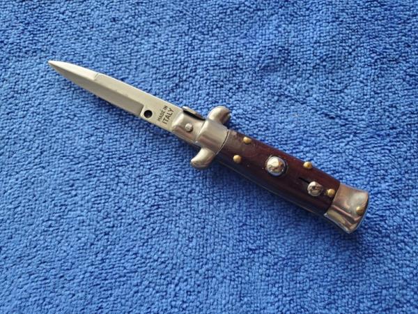 4.5'' SKM Swivel Bolster Mini Stiletto Bayonet Blade Rosewood 4.5'' SKM Swivel Bolster Mini Stiletto Bayonet Blade Rosewood