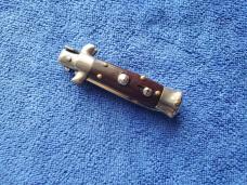 4.5'' SKM Swivel Bolster Mini Stiletto Bayonet Blade Rosewood