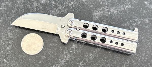 Custom Armand Palacio Mini Balisong Butterfly Knife, Unused