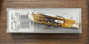 Case 2016 Antique bn Mini Trapper with slanted bolsters in original box