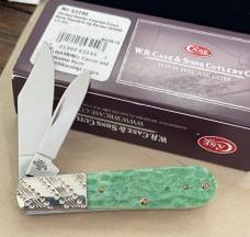 Case #53249 2019 Emerald Green Barlow with worked bolsters. 