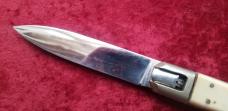 Vintage French Large Bone Coffin Leverlock 