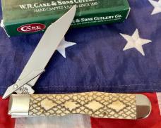 2004 Case xx (Mdl# 6111 1/2) Cheetah w/ Great Rattlesnake Bone Handles -NOS