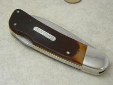 Schrade USA 51OT Delrin Old Timer Lockback Big Timer Knife NIB and Leather Pouch