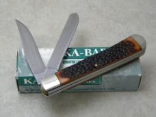 Kabar USA 1030 Jigged Delrin Trapper Knife in Box