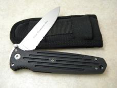 Gerber USA Applegate-Fairbairn Partially Serrated Combat Folder Knife in Nylon Pouch