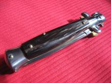 Oreste Dibon Italian 16cm. Horn STILETTO Switchblade Knife - Unused Old Stock