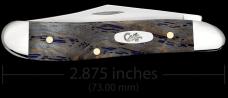 Case XX™ Peanut Blue Curly Oak Wood 47495 Stainless Pocket Knife
