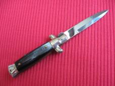 Oreste Dibon Italian 12cm. Horn MAURO MARIO Picklock Stiletto Switchblade Knife