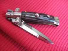 Oreste Dibon Italian 12cm. Horn MAURO MARIO Picklock Stiletto Switchblade Knife