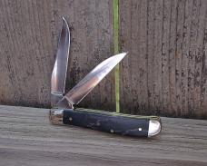 Case Mini Trapper Folding Knife 11011 Gray Birdseye Maple Burl Handle Stainless Steel Blades - New