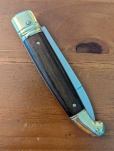 NOS BRASS AND PALISADER WOOD BIRDHEAD MANIAGO ITALY AUTOMATIC 