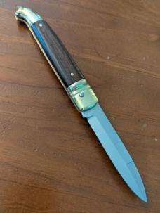 NOS BRASS AND PALISADER WOOD BIRDHEAD MANIAGO ITALY AUTOMATIC 