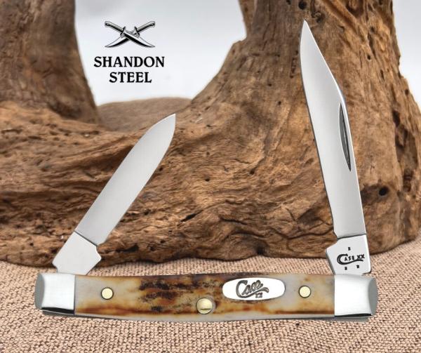 Case xx Knives Small Pen Genuine Sambar Stag Handle Stainless Pocket Knife 00088 Case xx Knives Small Pen Genuine Sambar Stag Handle Stainless Pocket Knife 00088