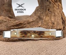 Case xx Knives Small Pen Genuine Sambar Stag Handle Stainless Pocket Knife 00088