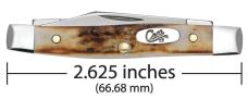 Case xx Knives Small Pen Genuine Sambar Stag Handle Stainless Pocket Knife 00088