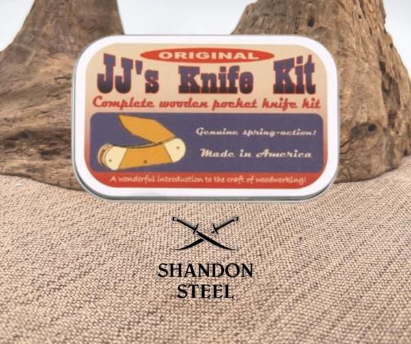 JJ's Knife Kit For One Wooden Canoe Folding Knife American-Hardwood Construction JJ's Knife Kit For One Wooden Canoe Folding Knife American-Hardwood Construction