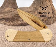 JJ's Knife Kit For One Wooden Canoe Folding Knife American-Hardwood Construction