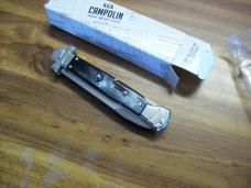 A. G. A. Campolin Maniago, Italy Maltese Cross Bayonet 9 Incher Lockback W/Brazilian Horn UNUSED!