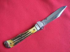 Vintage JAEGER BROS. Stag AERIAL Switchblade Knife
