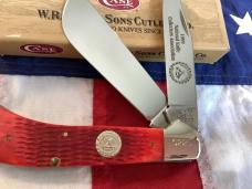 NKCA, 1999/2000 Case xx Large Saddlehorne w/ Bright Red Jigged Bone Handles (mdl# 62100 SS) -NOS